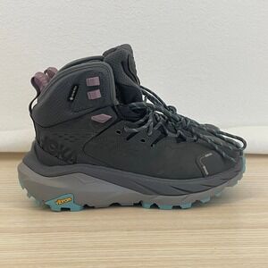 Hoka One One Women's Kaha 2 GTX Hiking Boots Size 7B‎ Gore‑Tex Vibram Gray